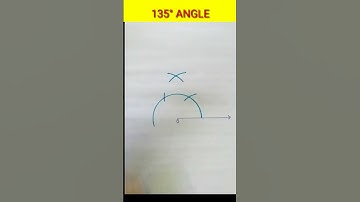 How to construct 135 degree angle with compass 💥 135° angle #practicalgeometry #shorts #maths #viral