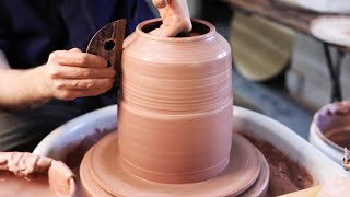 Making a Large Stepped Lidded Jar — From Start to Finish