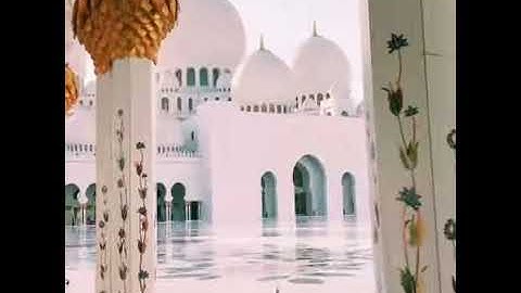 يأم المصلين القارئ رعد الكردي في جامع الشيخ زايد الكبير في ابو ظبي ليلة ٥ ، ٦، ٧ رمضان