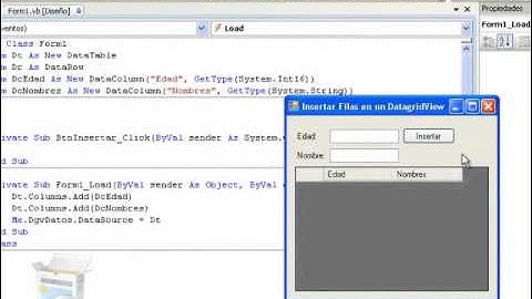 Insertar Filas en un DataGridView - VIDEOS TUTORIALES - Miguel-VifuSoft