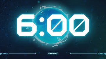 🚀 6 Minute Futuristic Timer ⏰ | Space Countdown | Eduisland