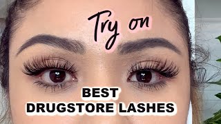 BEST DRUGSTORE LASHES II DRUGSTORE LASHES TRY ON