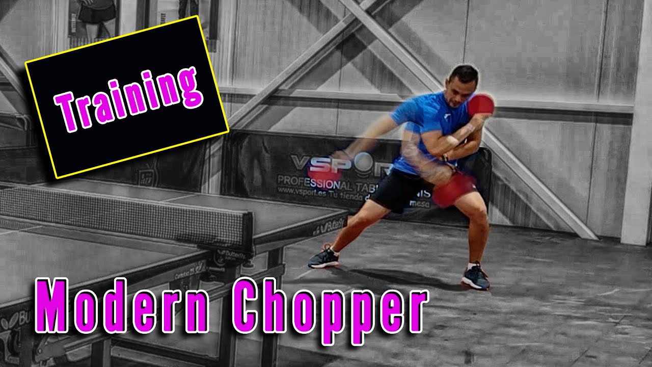 TRAINING MODERN CHOPPER 🏓🪓TABLE TENNIS LONG PIMPLES DEFENSIVE PLAYER