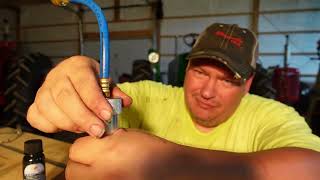 How to inject oil, UV dye or Cool Ox into your air conditioning system