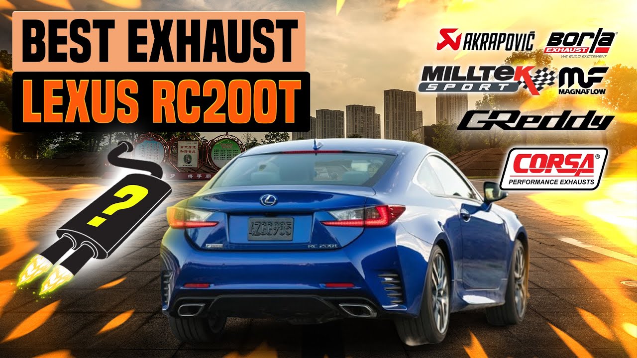 BLITZ / NUR-SPEC VSR Quad ASC10 LEXUS RC200t EXHAUST SOUND - YouTube