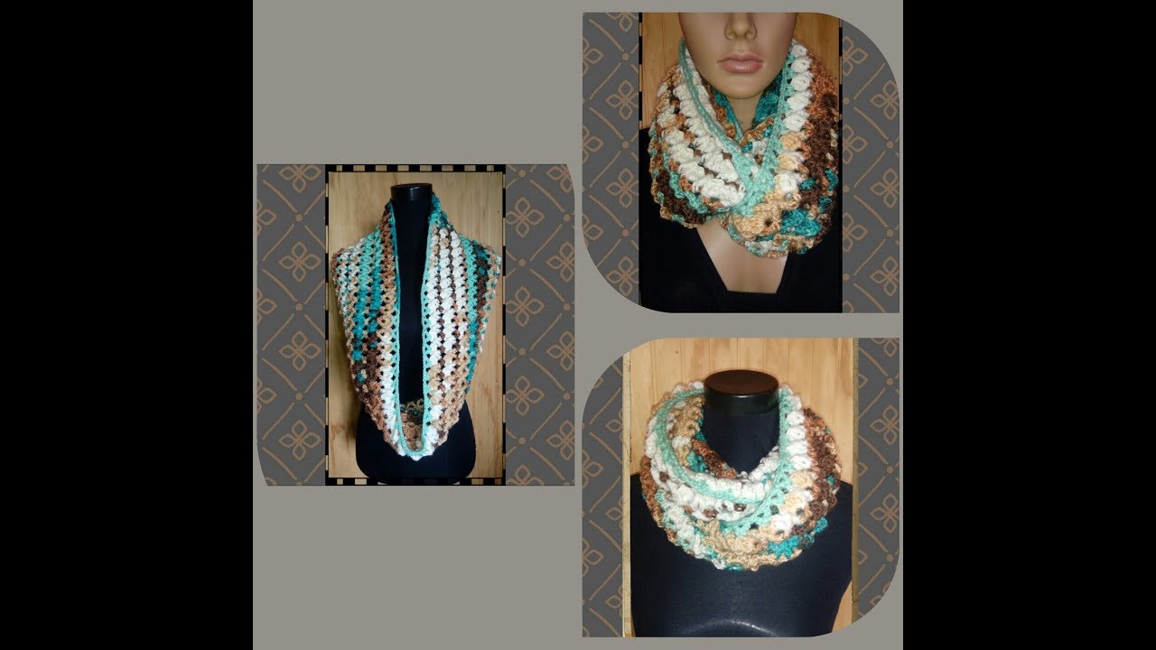 BUFANDA INFINITA A CROCHET