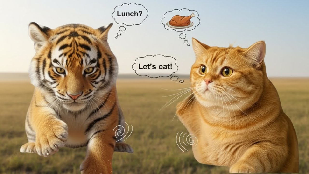 Chubby Cat & Baby Tiger's HILARIOUS Duck Herding Adventure! 🦆😂