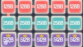 Most beautiful 40 BLOCKS COMBO in glow merge puzzle #2048 #2248 #gamingvideos #riddlejourney  screenshot 1