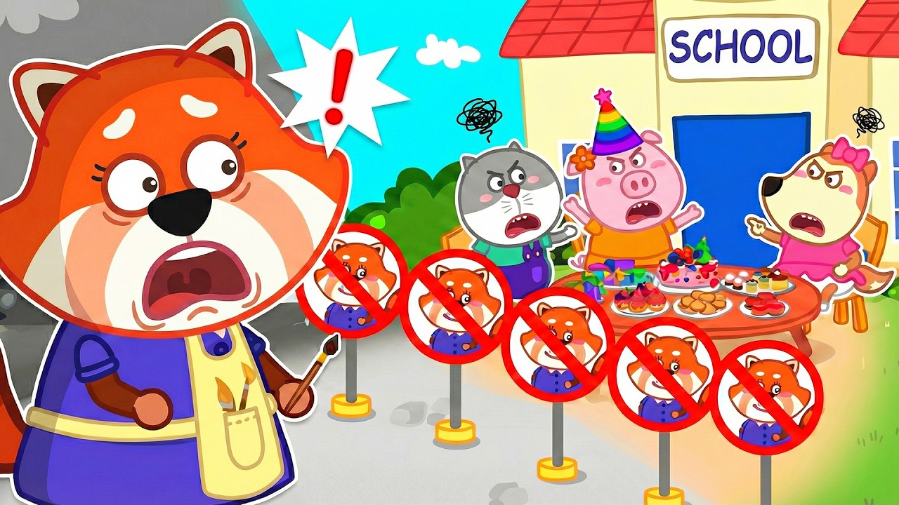 О нет! Вы неправильно поняли учительницу | Урок о поведении в школе | Wolfoo Russian