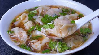 Научу вас секретному рецепту Цяньлисян вонтон, суп свежий, а мясо нежное