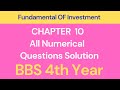 Fundamental OF Investment Book Question Solution Chapter 10 BBS 4th Year | Investment Solution
