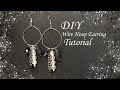 Easy DIY Wire Hoop Beaded Earrings