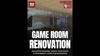 Oklahoma Memorial Union game room under renovation