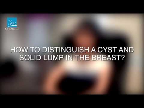 How to distinguish a cyst and solid lump in the breast