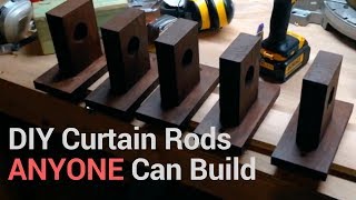 DIY Curtain Rods that ANYONE Can Build