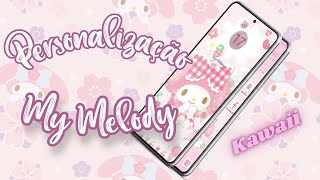 CUSTOMIZING AND ORGANIZING MY ANDROID PHONE | SIMPLE MY MELODY KAWAII THEME screenshot 5