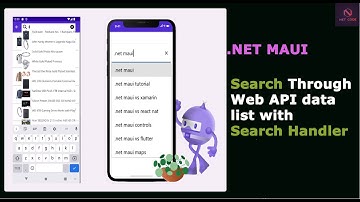 .NET Maui Apps | How to search through Web API data list with Search Handler in MAUI apps.