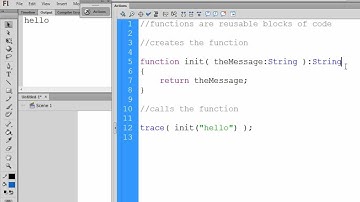 Flash CS6 Actionscript 3 & 2 for Beginners - Functions