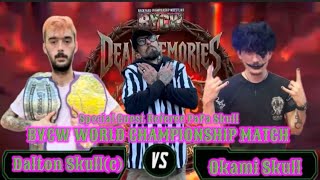 Dalton Skull Vs. Okami Skull (Recap) End Of A Legacy Dead Memories 666 ( Backyard Wrestling )