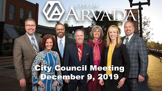 Arvada City Council Meeting - December 9, 2019