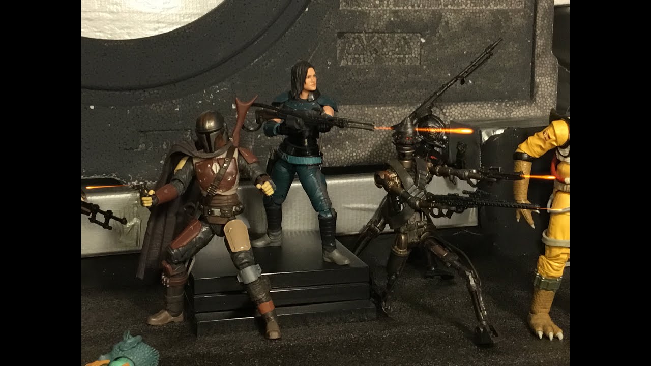 BLACK SERIES CARA DUNE AND IG11 REVIEW AND DIORAMA