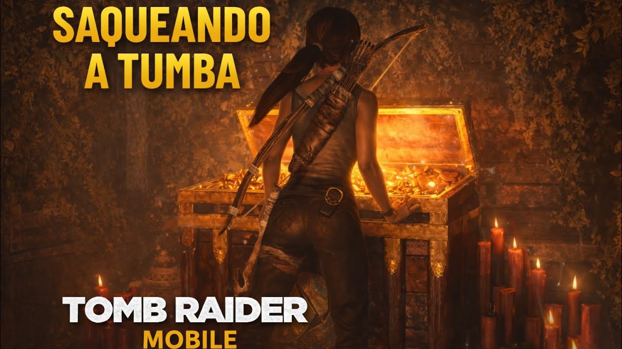 TOMB RAIDER MOBILE #3 - saqueando a tumba | jogando com gamepad 