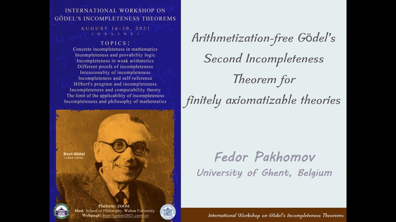 Fedor Pakhomov: Could we make second-incompleteness theoremside condition free?