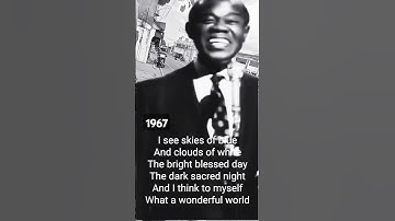 Thumbnail of WHAT A WONDERFUL WORLD #oldies #music #soulmusic #classic