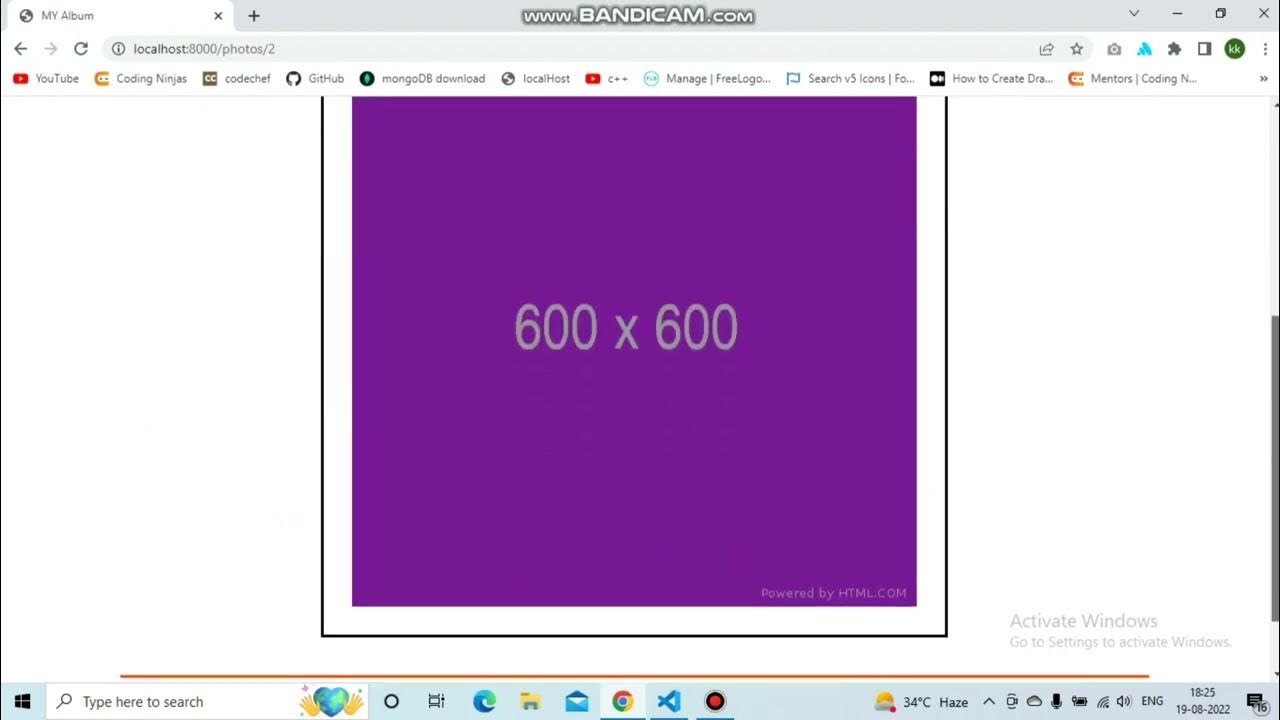Album using react json placeholder api youtube