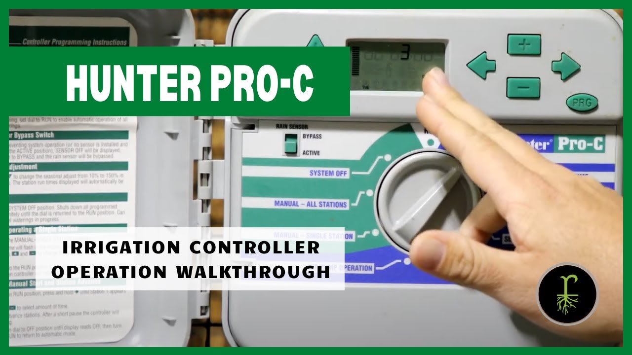 Hunter Pro-C Irrigation Controller Walkthrough - YouTube