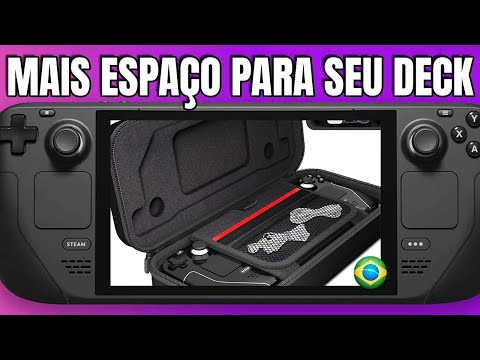 STEAM DECK DAYDAYUP CASE COM MAIS ESPAÇO PARA SEU DECK E TODA SEGURANÇA