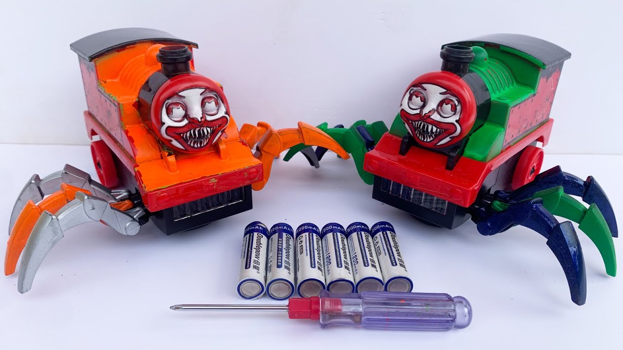 Unboxing Dan Merakit Mainan Kereta Api Monster, Choo choo Charles, Kereta Api Laba laba,Kereta Hantu