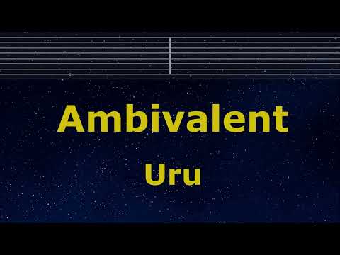 Karaoke♬ Ambivalent - Uru【No Guide Melody】 Instrumental, Lyric Romanized