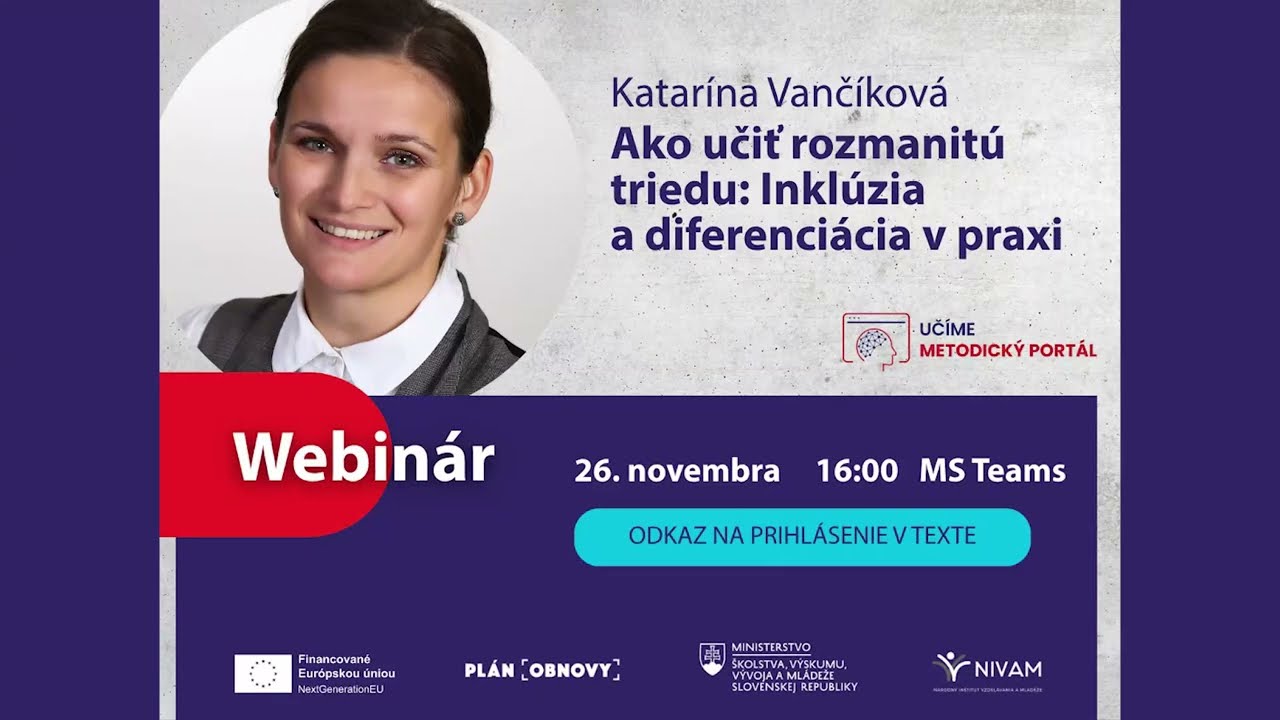 Ako učiť rozmanitú triedu – inklúzia a diferenciácia v praxi