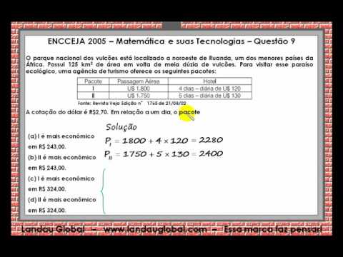 Encceja 2005 Mat Q09 You Encceja 2005 Mat Q09 You