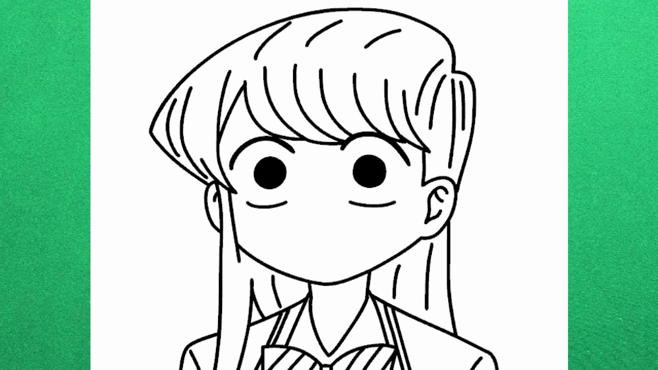 How to draw Komi san step by step YouTube