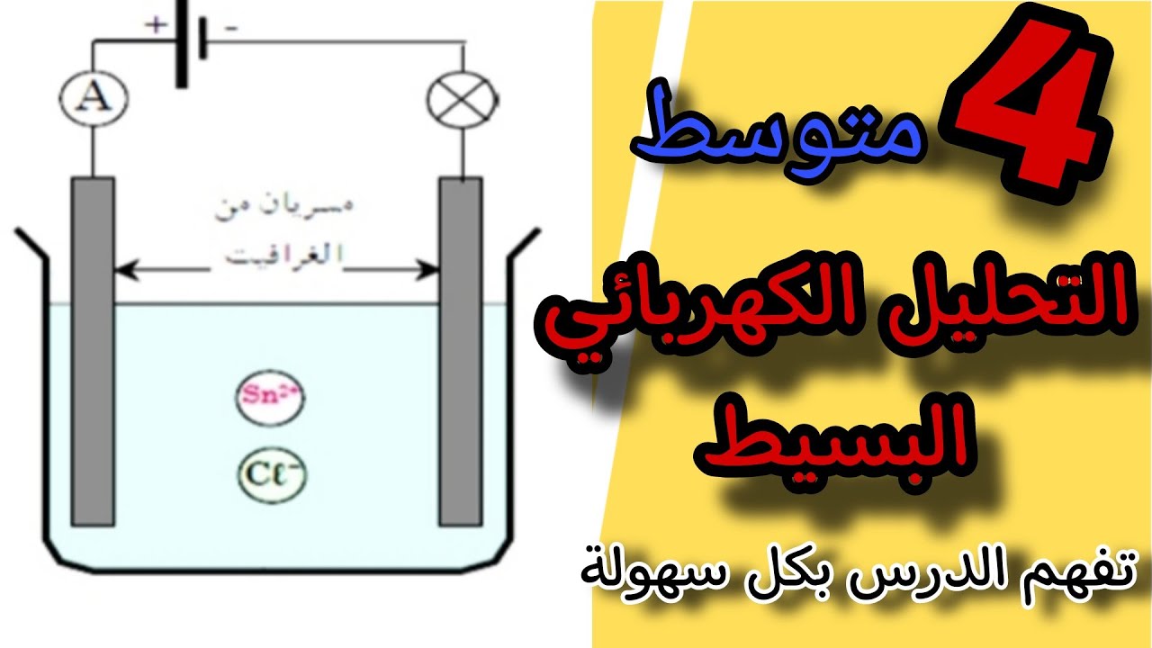 التحليل الكهربائي البسيط | 4 متوسط