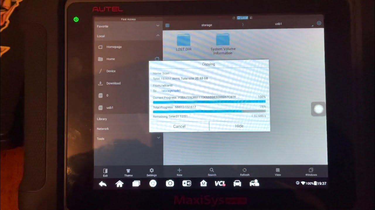 How to Back Up Autel Scanner - YouTube