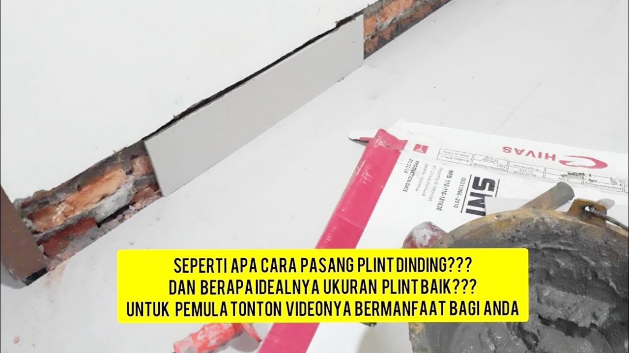 Cara pasang plint dinding/cara pasang plend dinding rumah ...