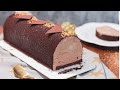 Bûche glacée aux poires et chocolat