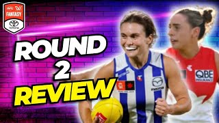 Round 2 Review | AFLW Fantasy 2025