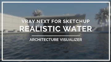 Vray Next for SketchUp - Realistic Pool Water │ Architecture Visualizer