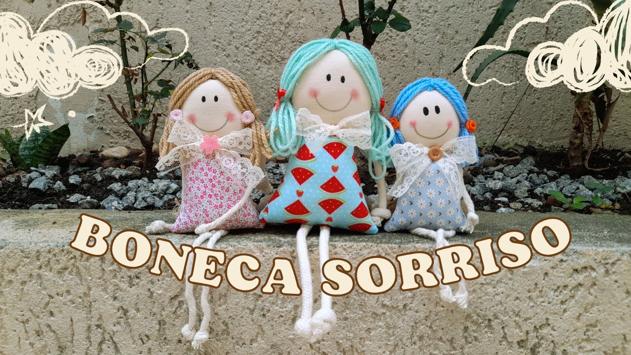 Mini Boneca Sorriso. Fácil de fazer.