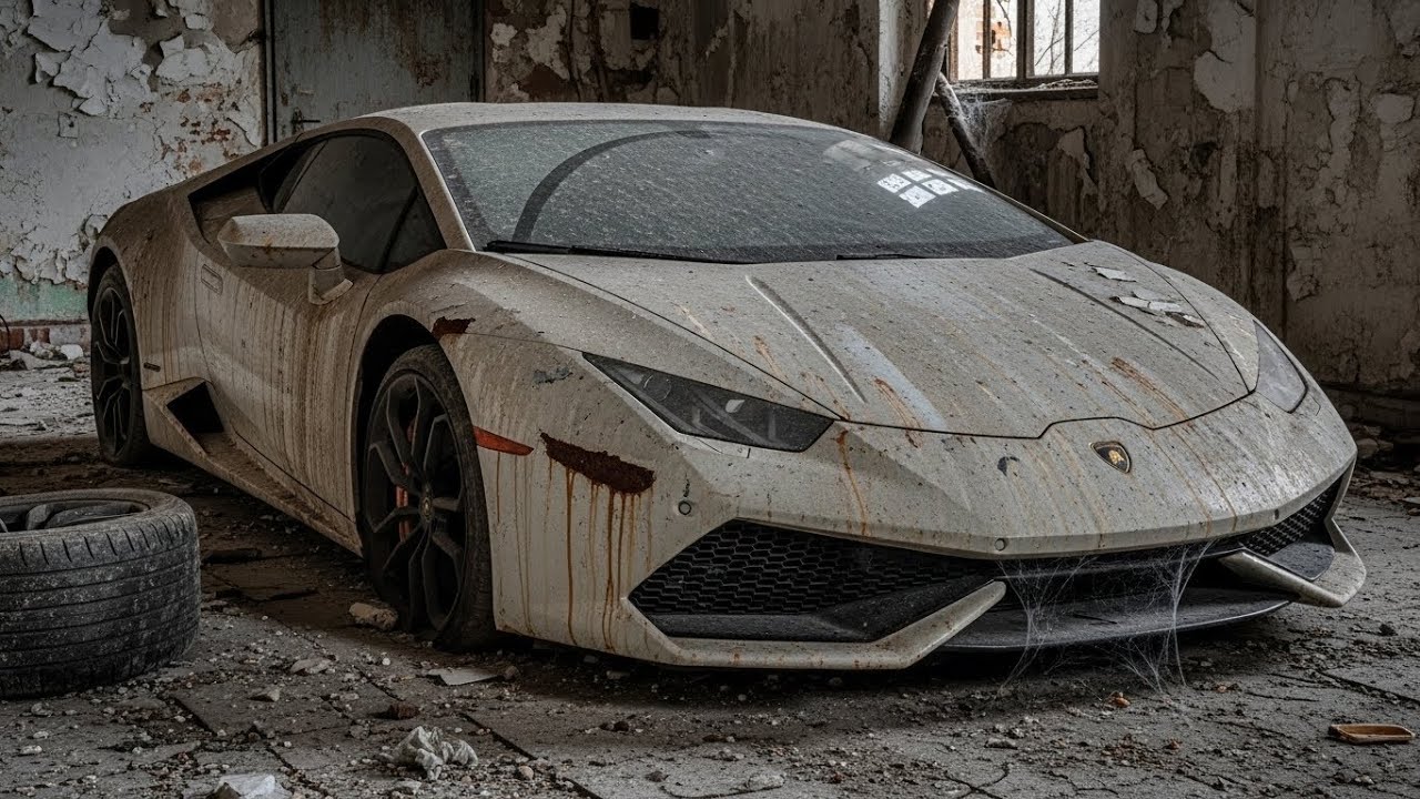 ASMR Car Restoration! Lamborghini Huracán Full Restoration from Abandoned Mansion to Looking New
