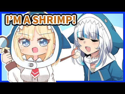 Amelia is a Gura Shrimp【Gawr Gura / Watson Amelia / Mori Calliope / HololiveEN】