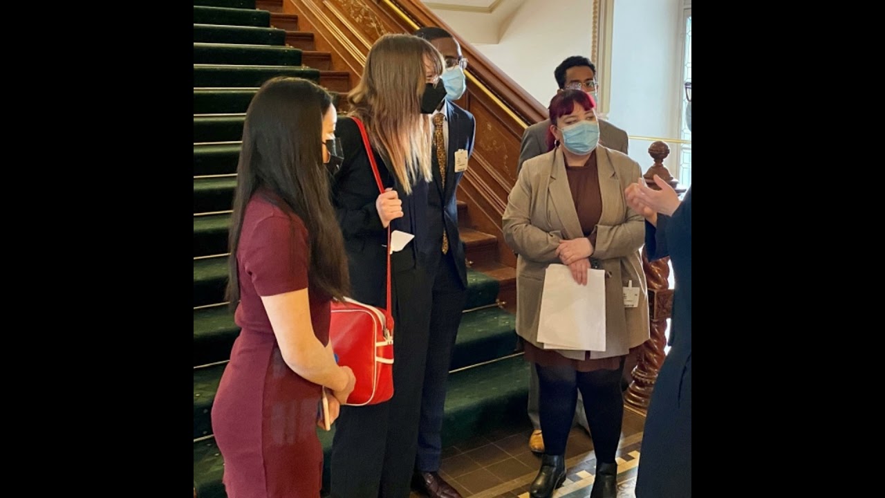 A delegation of Dawson College students went to the Quebec City yesterday to present their petition