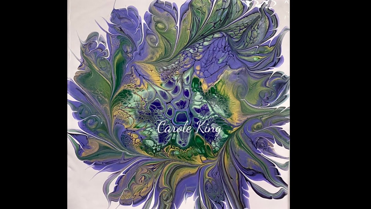(1299) Awesome Modified Floating Bloom Technique, Acrylic Paint Pouring ...