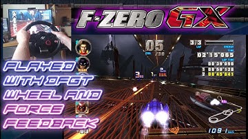 F Zero GX - Ruby Cup with DFGT & Force Feedback and commentary (sort of)