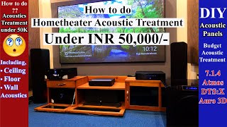 Acoustic Treatment-How to do Proper Acoustics to your home theater in a Budget friendly way 