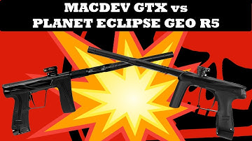MacDev GTX vs the BEST Paintball Marker?! | NEW MacDev GTX versus the Planet Eclipse Geo R5
